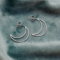 Crescent Hoop Earrings Gallery Thumbnail