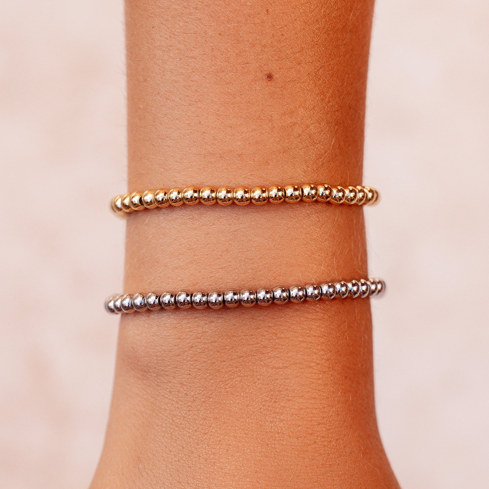 Metal sale ball bracelet