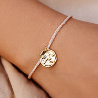Crystal Wave Coin Bracelet Gallery Thumbnail