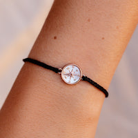 Mother of Pearl Compass Bracelet Gallery Thumbnail