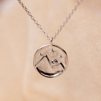 Crystal Mountain Coin Necklace Gallery Thumbnail