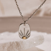 Sunshine Tag Chain Necklace