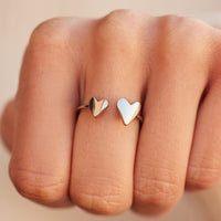 Two Hearts Open Ring Gallery Thumbnail