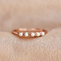 Mini Pearl Pavé Ring Gallery Thumbnail