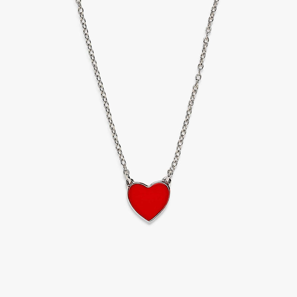 Enamel Heart Pendant Necklace 1