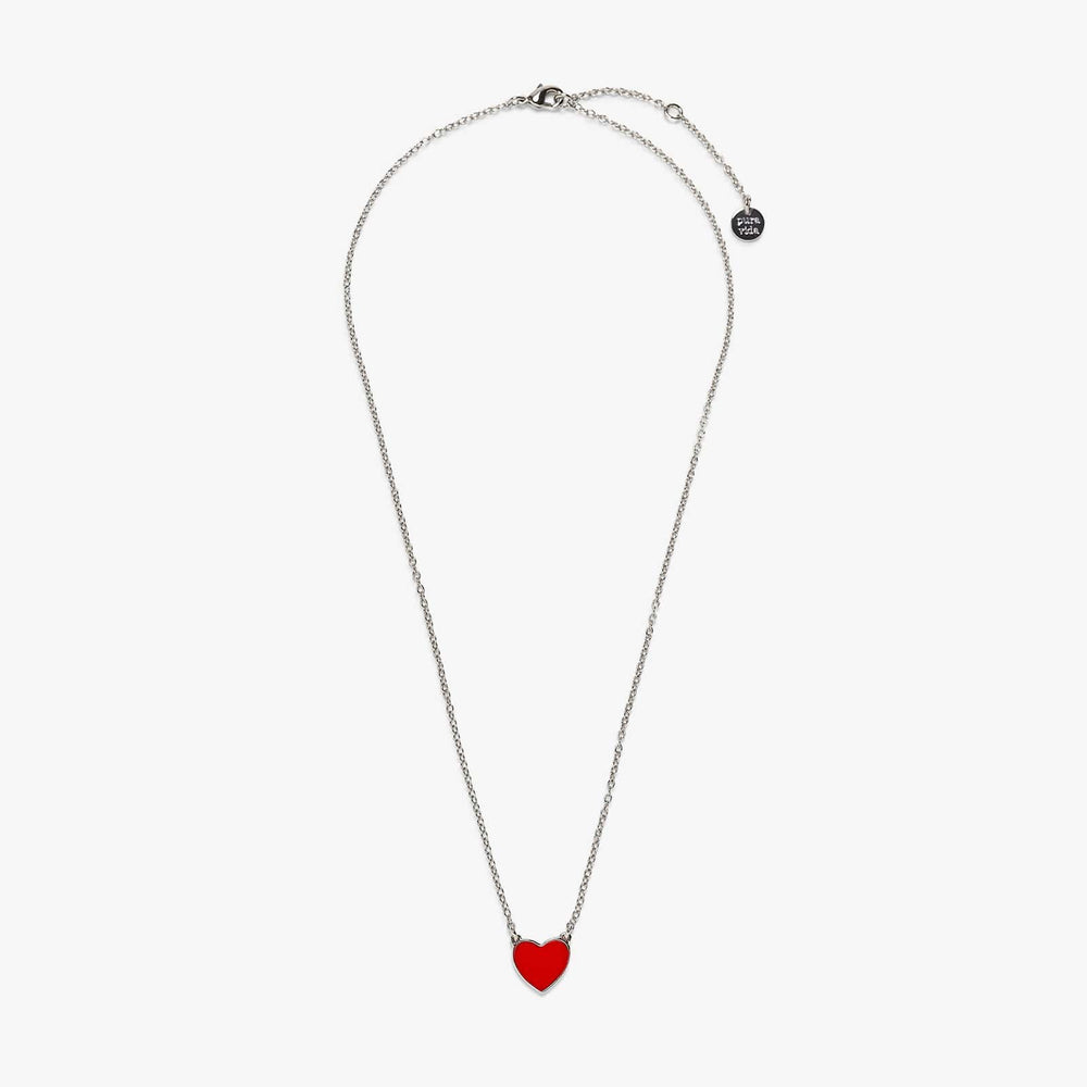Enamel Heart Pendant Necklace 4