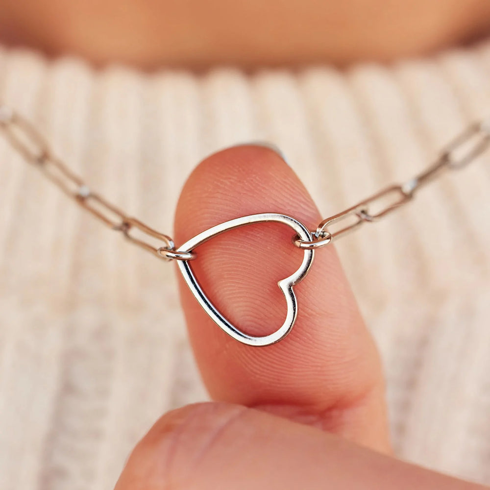 Paperclip Chain Ring | Caitlyn Minimalist Sterling Silver / US 11