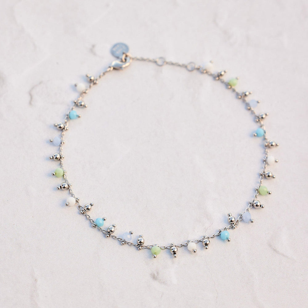 Blue Sea Hanging Bead Anklet 4