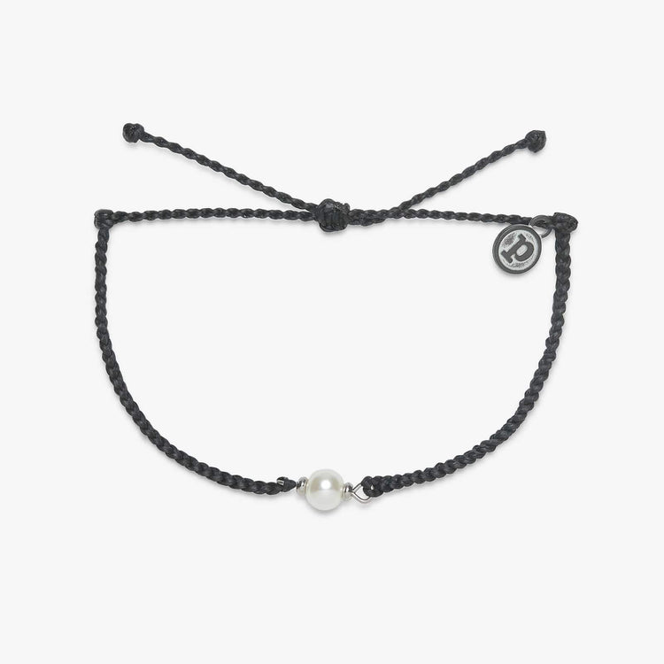 Simple Pearl Bead Charm Bracelet