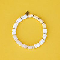 Carmel Mixed Bead Stretch Bracelet Gallery Thumbnail