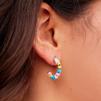Bahama Bead Hoop Earrings Gallery Thumbnail