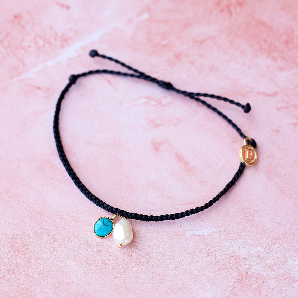 Pearl & Turquoise Charm Bracelet 5
