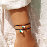 Pearl & Turquoise Charm Bracelet Gallery Thumbnail