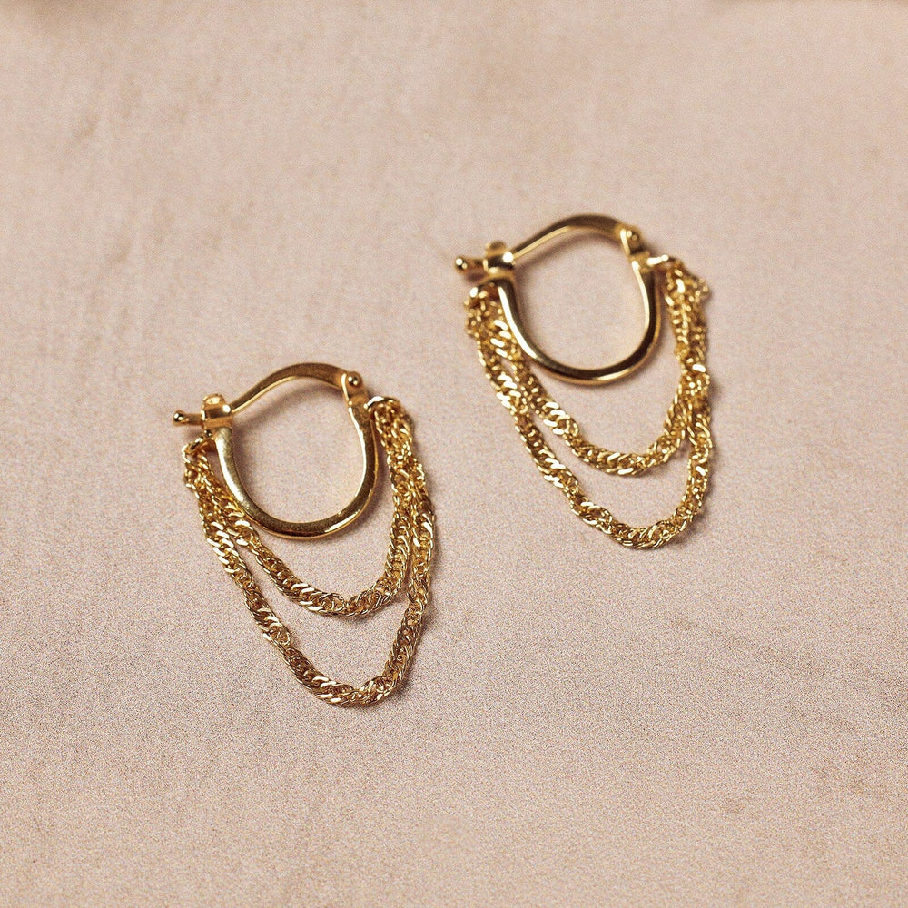 Mirror Chain Earrings 1