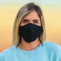 Solid Black Face Mask Gallery Thumbnail