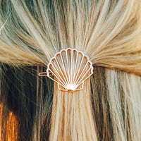 Clam Shell Hair Barrette Gallery Thumbnail