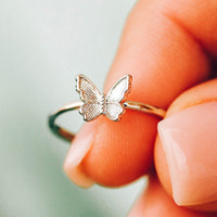 Butterfly In Flight Ring Gallery Thumbnail