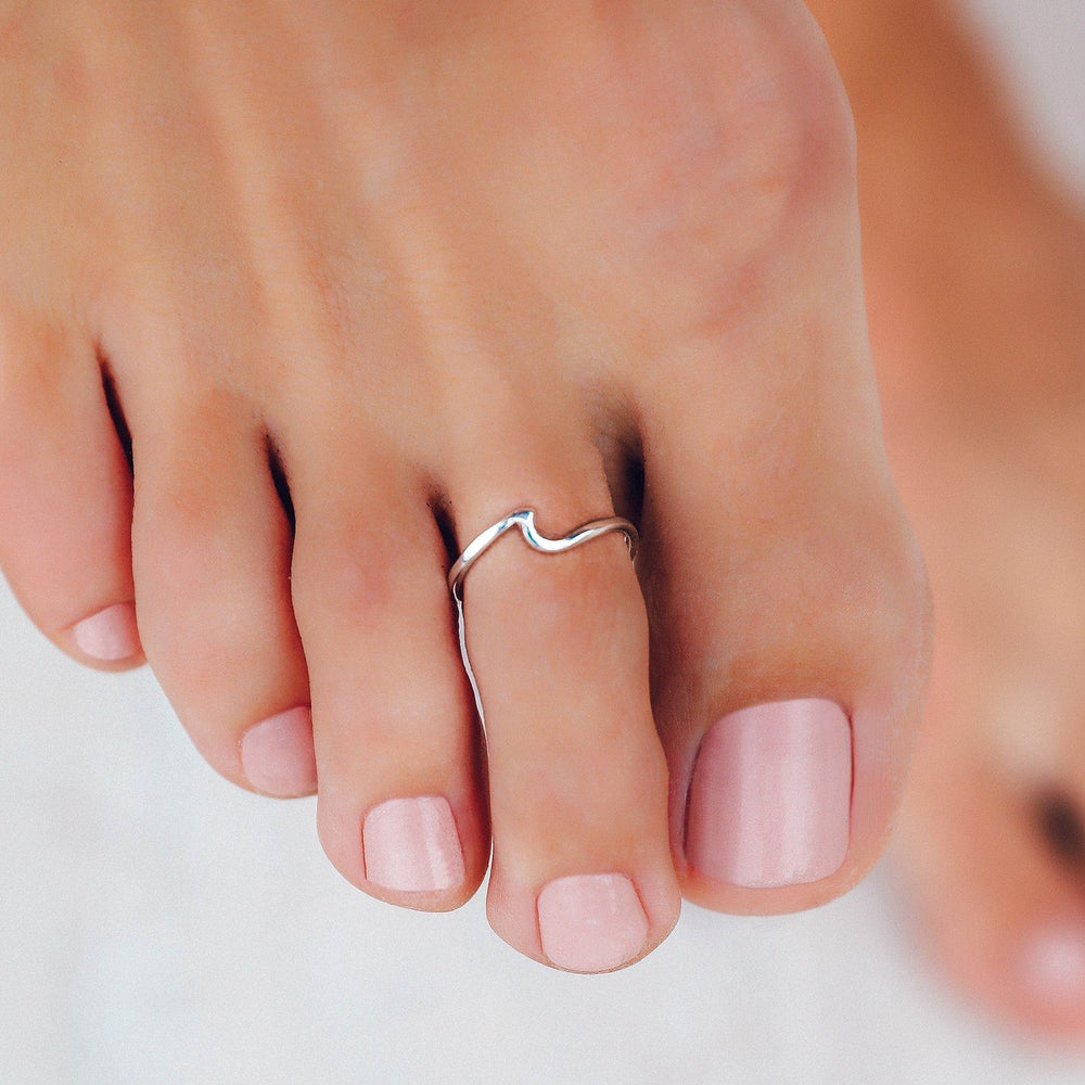 Wave Toe Ring 4
