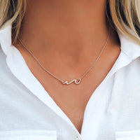 Pave Wave Necklace Gallery Thumbnail