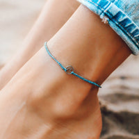 Mini Wave Charm Anklet Gallery Thumbnail