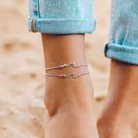 Pave Wave Anklet Gallery Thumbnail