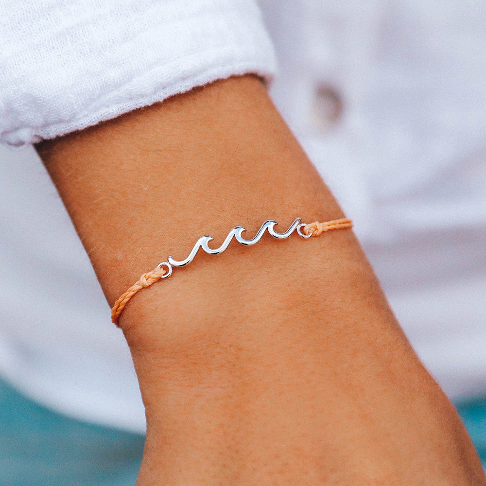 Silver Delicate Wave Bracelet 6