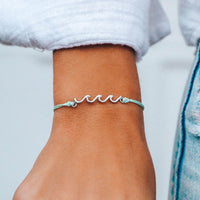 Silver Delicate Wave Bracelet Gallery Thumbnail