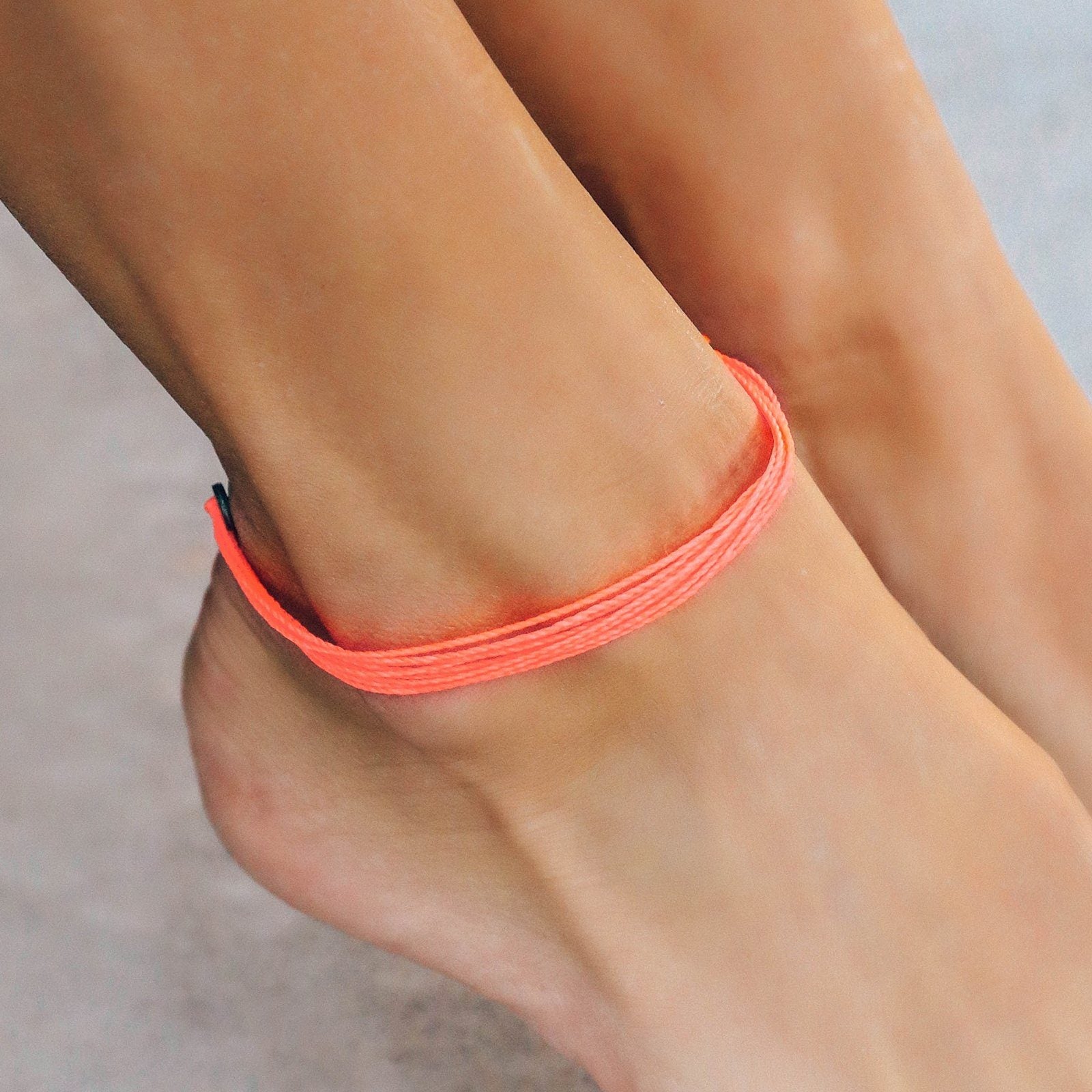 Orange anklet on sale