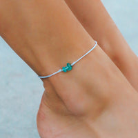 Fluorite Raw Stone Anklet Gallery Thumbnail