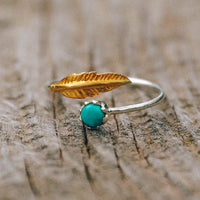 Gold Feather Ring Gallery Thumbnail