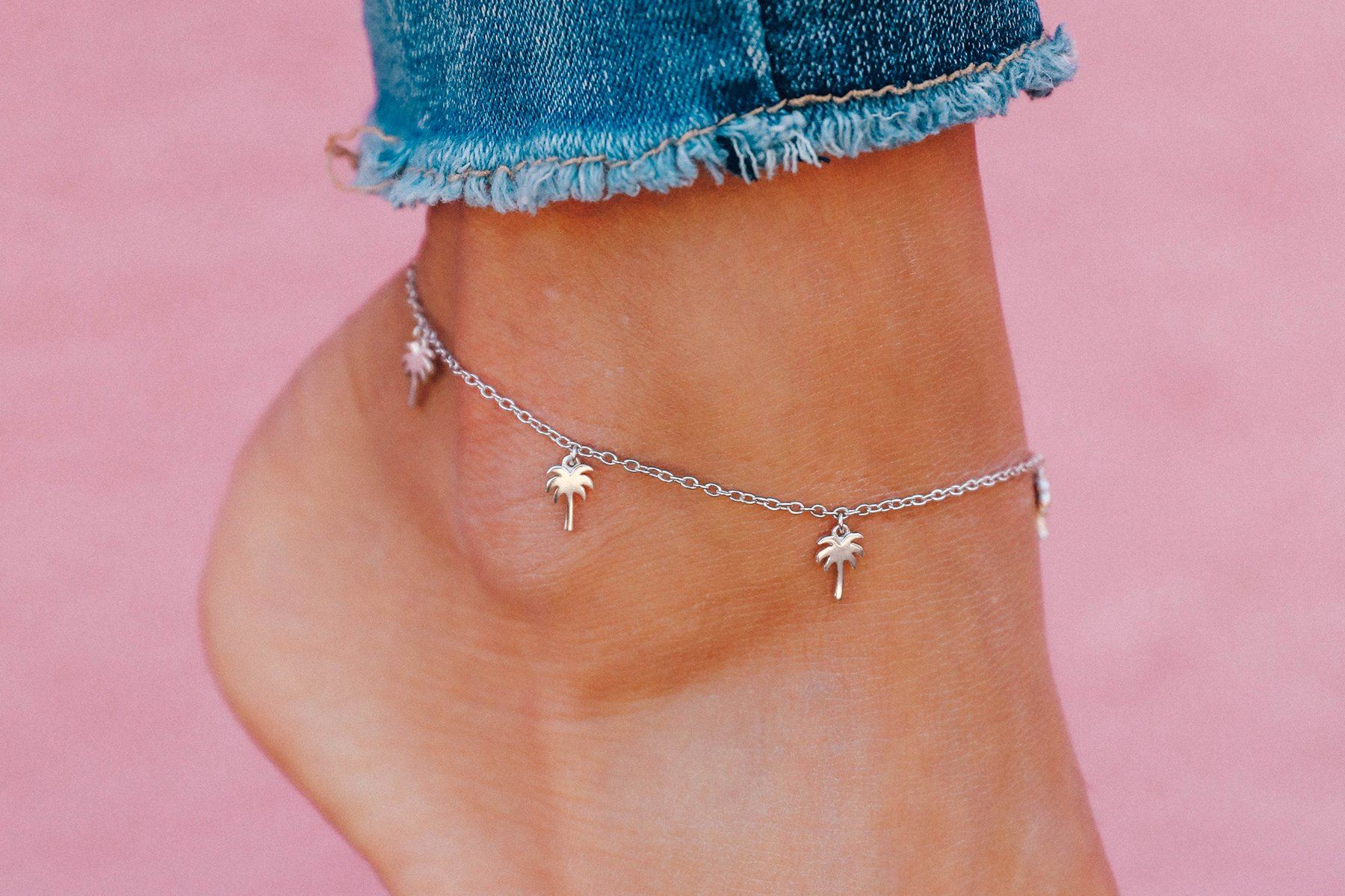 Palm sale tree anklet