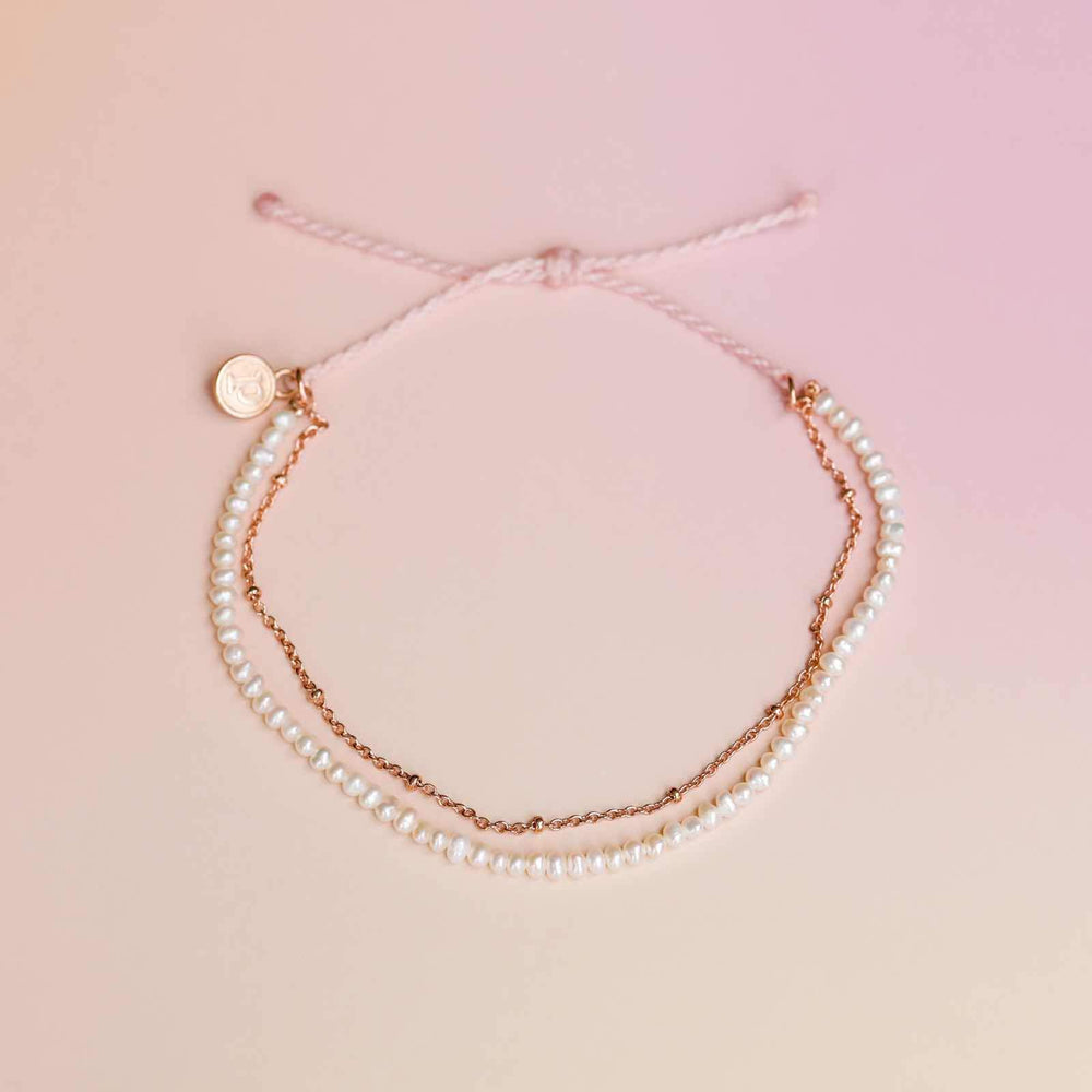 Bitty Pearl Chain Anklet 3