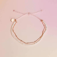 Bitty Pearl Chain Anklet Gallery Thumbnail