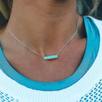 Turquoise Bar Necklace Gallery Thumbnail