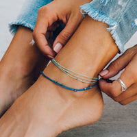 Silver Malibu Anklet Gallery Thumbnail