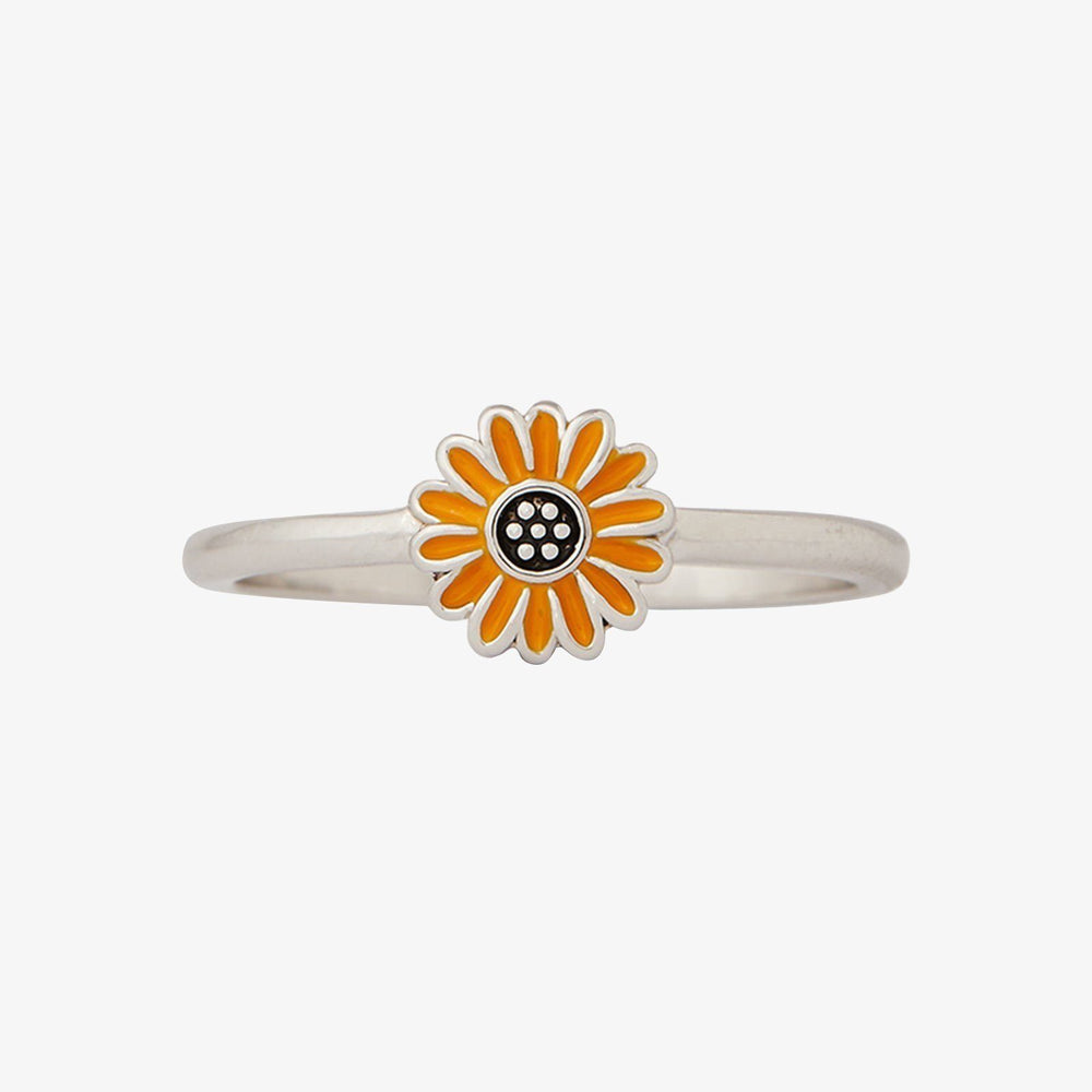 Enamel Sunflower Ring 1