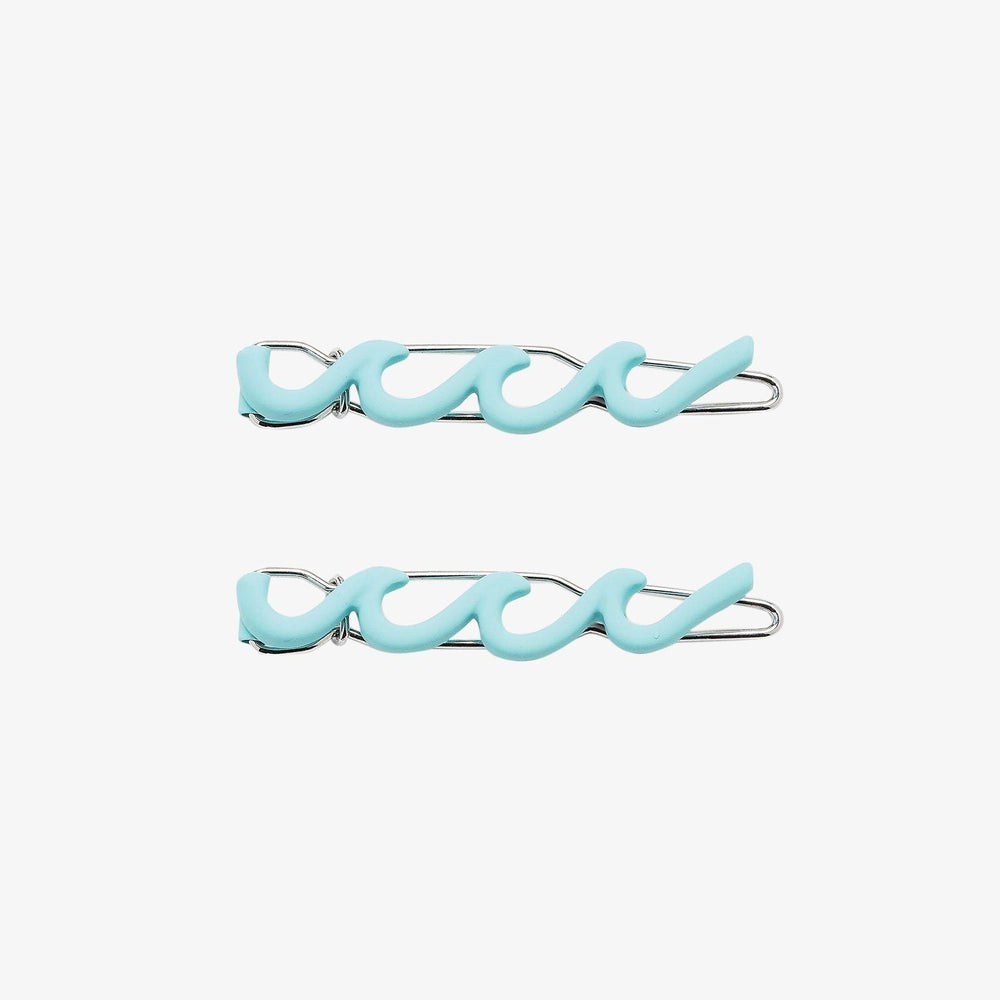 Enamel Wave Hair Barrettes (Set of 2) 2