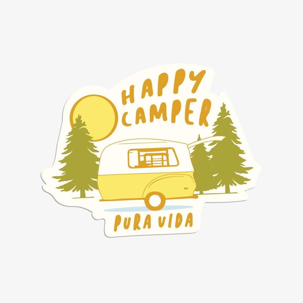 PV Happy Camper Sticker 1