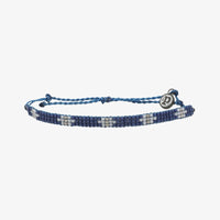 Pura Vida Flat Bead Bracelet Blue