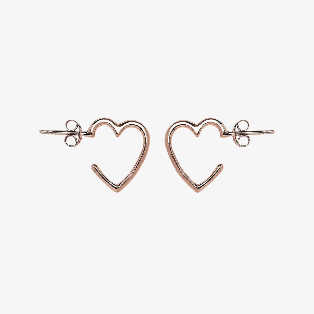 Heart Hoop Earrings 2