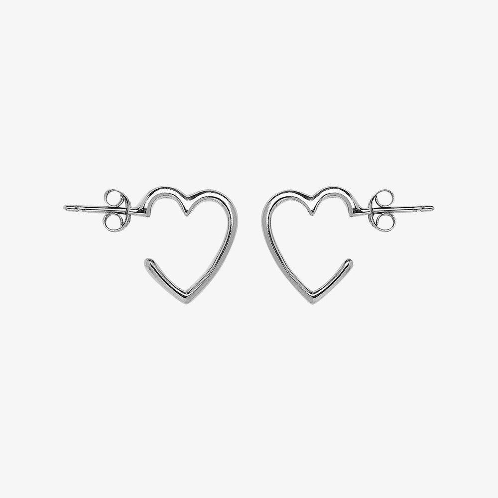 Heart Hoop Earrings 1