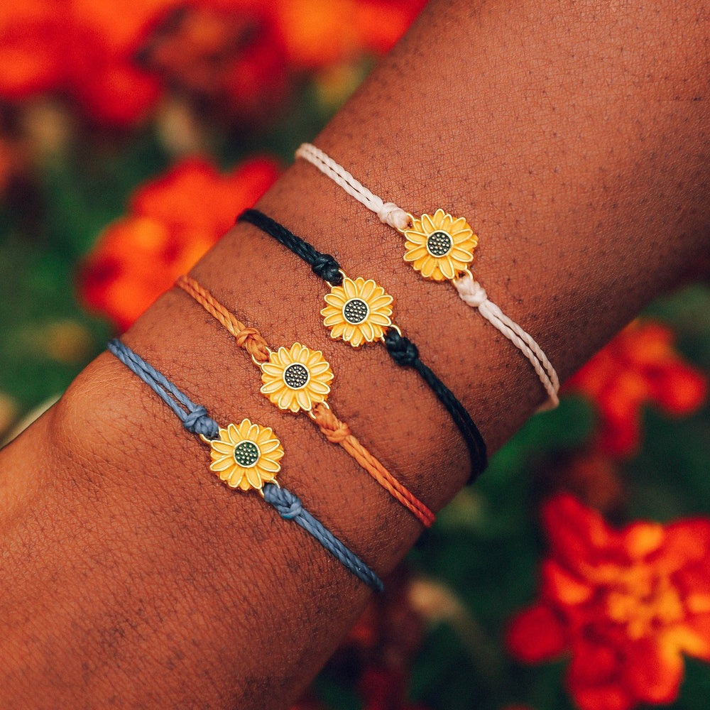 50 Pack Sunflower Enamel Charms Gold Tone Flower Pendants Beads