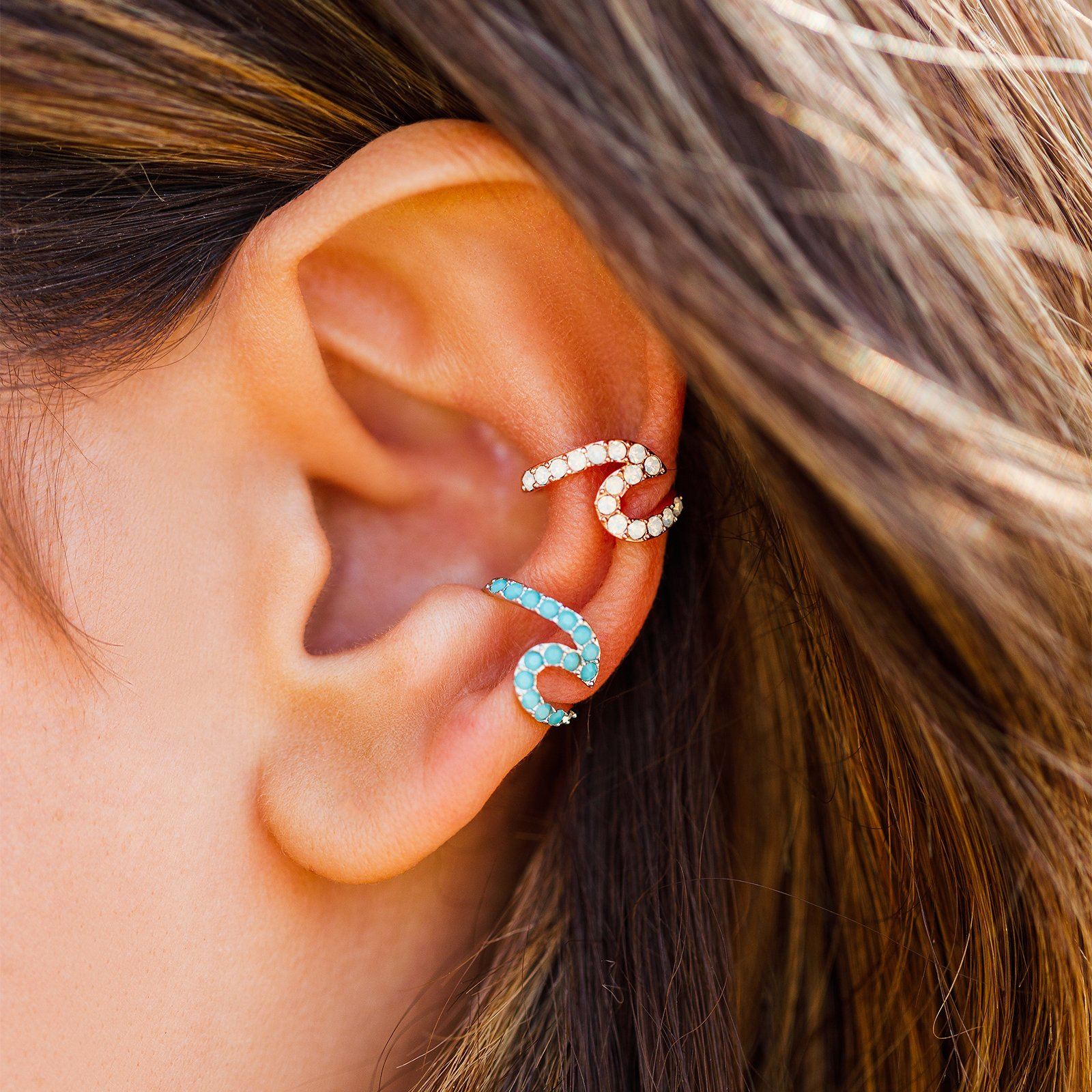 Wave deals earring cuff