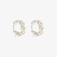 Painted Blooms Hoop Earrings Gallery Thumbnail