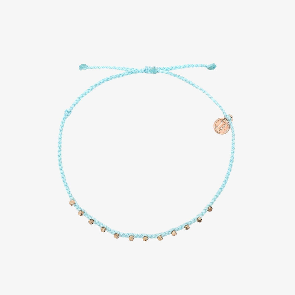 Rose Gold Stitched Beaded Anklet 1