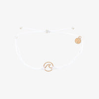 Pura Vida Wave Charm White