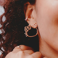 Hello Kitty Hoop Earrings Gallery Thumbnail