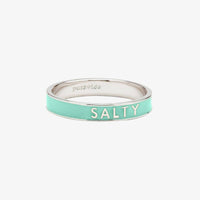 Salty Enamel Word Ring Gallery Thumbnail