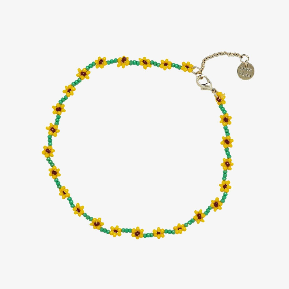 Sunflower Seed Bead Anklet 1