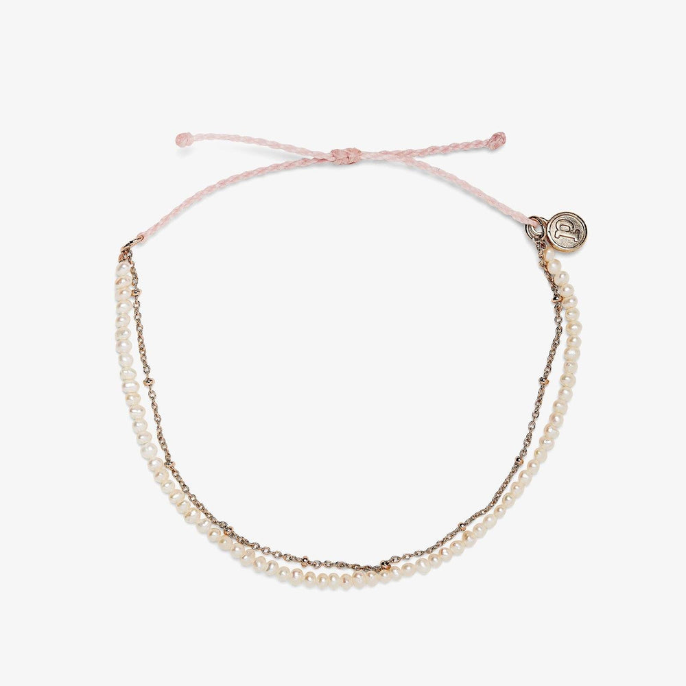 Bitty Pearl Chain Anklet 1